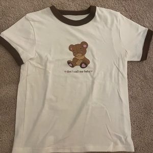 teddy bear baby tee